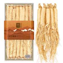 长白山人参正宗全须生晒参礼盒50-300g整根可切片干参 泡酒料节日送老人礼品 【200g.粗根】盒装479元
