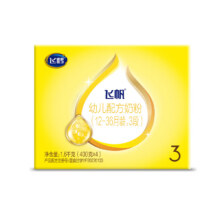飞鹤 飞帆呵护3段 幼儿配方牛奶粉 四联包 1600g 1盒103.68元