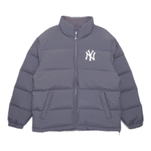 NEW ERA纽亦华MLB羽绒服男女情侣新款NY印花立领保暖鸭绒 14387858-灰色 纽约洋基队 S1578元 (券后省90)