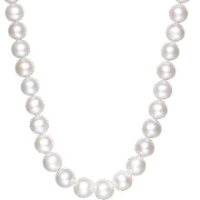 周六福银扣爱迪生珍珠项链生日礼物X0513493近圆形 约10mm 42cm1239元 (券后省100)