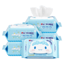 心相印x三丽鸥湿厕纸80片*5包 纯水湿纸巾温和洁净 大耳狗款包装随机28.11元