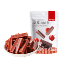 薛记炒货 桑葚山楂条200g *专区任选9件合4.33元/件（专区任选买9件，共39元）