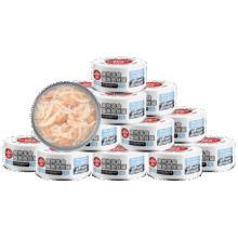 顽皮（Wanpy）三文鱼猫罐头80g*24罐（汤汁型）出口级 猫咪零食happy100果饭儿89元 (满99减34,券后省10,月销5000+)