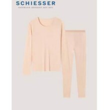 限65~75kg码，Schiesser 舒雅 优可丝安泰贝系列 女士3A抑菌保暖内衣套装 40/19210W