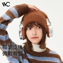 VVC  女款 毛线帽保暖防风 护耳百搭针织冷帽48.15元（需领券）