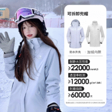 骆驼3514冲锋衣女款可拆三合一黑色外套夹克户外防风防水登山服男 月光蓝【三合一】男女同款 M241.04元