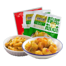 快大厨渝美天香榨菜芯50g*2-榨菜丝50g0.6元包邮