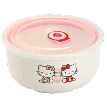 带盖泡面碗陶瓷保鲜碗 卡通泡面碗 5寸（花色随机）3.49元