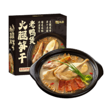 PLUS：七鲜私厨 火腿笋干老鸭煲1.37kg30.4元包邮（需试用）