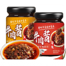 金旺年牛肉酱香辣五香罐装110g 香辣五香口味混合两瓶装0.79元