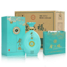 金六福酒 青韵 兼香型白酒 50.8度 500mL*6瓶整箱 名酒中秋送礼宴请礼盒303.6元 (券后省0.88)