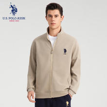 U.S. POLO ASSN. 美国马球协会 保罗开衫卫衣男春夏户外休闲开衫百搭上衣外套 卡其 2XL券后79元