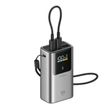 CUKTECH酷态科【3C认证可上飞机】10号超级电能棒mini10000毫安充电宝55W快充自带线适用苹果17/小米/华为158.9元 (月销1w+)