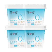 天降福利，88VIP:简爱 轻食酸奶400g*4桶+赠100g*3杯35.4元+530淘金币