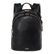 TUMI 途明 VOYAGEUR女士双肩包商务通勤皮质牛皮革电脑包黑色0196516DL520情人节礼物