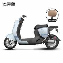 京东百亿补贴：爱玛 电动自行车爱朵48V24Ah锂电长续航豪华复古电动车 迷雾蓝/黑2159元