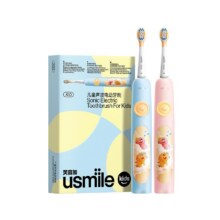 笑容加usmile儿童电动牙刷声波全自动软毛充电3-6-12岁防蛀刷A10  配两只刷头136.8元（需领券）