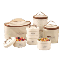 不锈钢保温饭盒上班族便当盒汤碗学生专用可微波炉加热餐盒保温桶 米白色【400ML+600ML】+勺筷+保温袋12.88元(需领券)