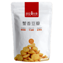 薛记炒货  蟹香味豆瓣200g *任选9件