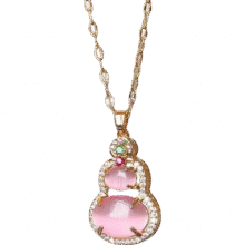 葫芦吊坠项链女轻奢小众 【粉葫芦项链】1元