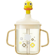 babycare 儿童牛奶杯 PPSU刻度直饮吸管 330ml