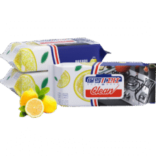 【出口级】保罗卫士厨房湿巾清洁湿纸巾厨房去油污家用抹布 强力去油厨房湿巾4包160抽1.36元