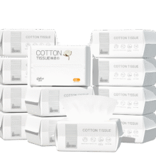 可心柔棉柔巾婴儿100%全棉宝宝专用纯棉洗脸巾干湿两用100抽12包抽取式77.33元