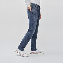 Lee 极限4小时！直筒五袋款深蓝色男牛仔裤217.5元