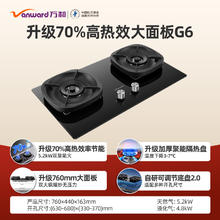 万和 嵌入式燃气灶煤气灶家用炉灶天然气液化气台式双灶具厨房G6L560液化气