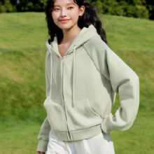 20点：Baleno 班尼路 休闲 开衫卫衣女 潮牌短款 插肩外套