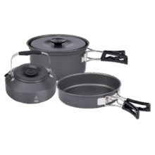 火枫 京宴野营套锅 户外露营卡式炉锅具炊具烧水壶围炉煮茶三合一套锅44.37元