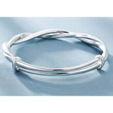 老鳳祥 纯银镯子 莫比乌斯手镯 31±1g360.45元