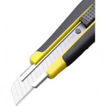 美工刀 大号 包胶裁纸刀 壁纸刀 工业用 不锈钢刀片 1把装0.01元(需领券)