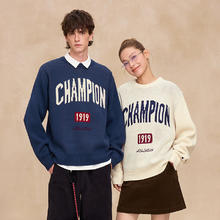 限移动端：Champion 2025秋季撞色针织衫 美式复古学院风287.1元