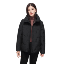雪中飞 女式短款立领羽绒服 云感简约外套 秋冬保暖舒适大方
