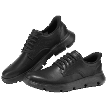 斯凯奇 闪穿鞋男士商务鞋秋季薄款一脚蹬德比鞋软底上班通勤休闲鞋205353209.97元