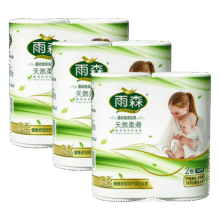 雨森 6层加厚卷纸 母婴适用125g/卷*6卷 无芯亲肤6.9元