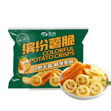再降价：雪川食品 缤纷薯脆1kg、2斤/袋（笑脸薯条薯角红薯条组合）