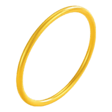 禾妍金包银手镯实心古法素圈金包银镯子婚嫁送老婆女友七夕情人节礼物 古法素圈包金1.2克+总重约25克 54圈号988元 (满40减20,券后省20)