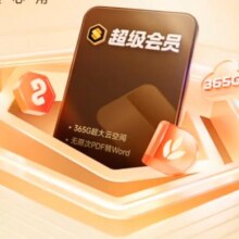 WPS超级会员2年卡 含200+WPS会员特权 海量PPT模板资源 思维导图模板 PDF转word 卡密充自己的号 WPS超级会员2年