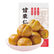 欢囍花生燕山板栗 板栗仁甘栗仁即食熟板栗零食  甘栗仁80g*1袋