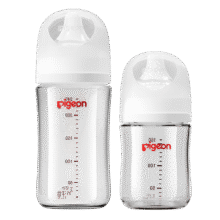 Pigeon 贝亲 奶瓶两个装160ml 240ml 玻璃（送奶瓶清洗剂和沐浴泡泡）婴儿奶瓶 第3代116.2元