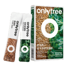 only tree纯冻干羽衣甘蓝粉奇亚籽膳食纤维蔬菜粉冲饮代餐粉1盒20袋共80g9.9元(需换购)