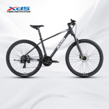 再降价：喜德盛 黑客500 X6 铝合金车架 27.5寸 油压碟刹 24速 26款 深灰/白 17(适合170-185cm)