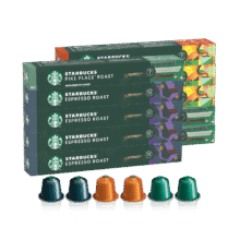 星巴克（Starbucks） 【Nespresso胶囊礼盒】进口胶囊咖啡多口味组合轻重度烘焙 【3种口味555g】100颗330元(需领券)
