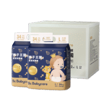 babycare皇室狮子王国弱酸纸尿裤箱装L68片(9-14kg)婴儿尿不湿透气亲肤