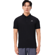 伯希和（Pelliot）【经典款】速干POLO衫男女夏季T恤商务通勤运动翻领抑菌短袖上衣 【男款】漫暮黑 | 抑菌速干 S161.1元 (送赠品,券后省0.9)