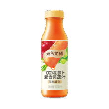 统一元气觉醒100%胡萝卜复合果蔬汁300ml*12瓶整箱装新旧款随机发货20.96元（合10.48元/件）