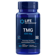 Life Extension沿寿 TMG甜菜碱成人三甲基甘氨酸维护同型半胱氨酸 美国进口