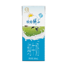 认养牧场鲜知 纯牛奶 200ml 3.2g蛋白质 20盒*3件